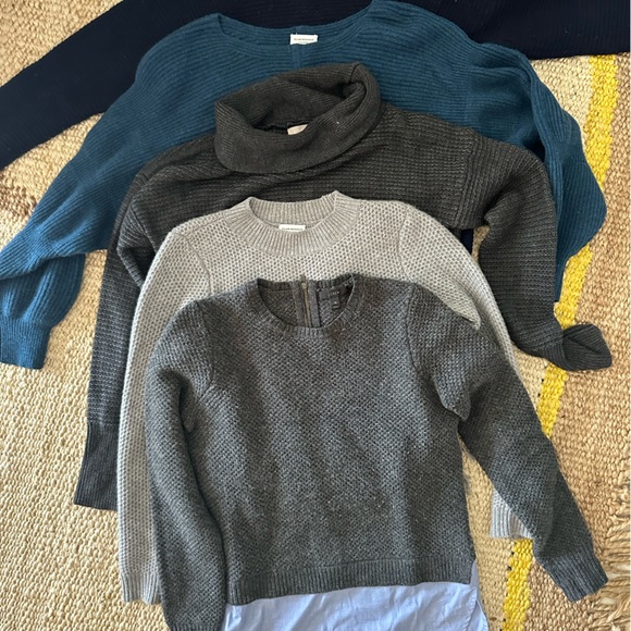 Jcrew & Club Monaco - set of 5 sweaters (wool and cashmere) sizes xs and s - Picture 1 of 15